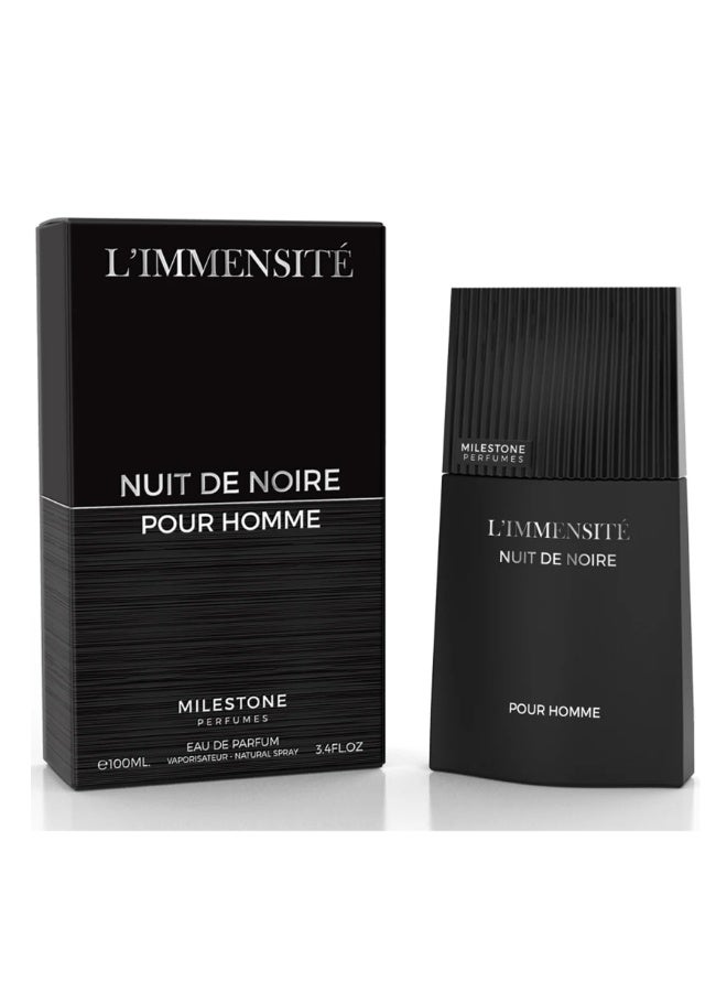 Milestone L’Immensite Nuit De Noire - For Men - EDP - 100ml - Image 1
